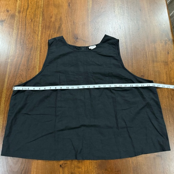 New! J. Crew Factory Linen-blend Button-back Shell Tank Top Size 3X - Picture 7 of 8